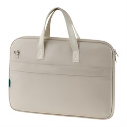 Сумка для ноутбука 15,6"-16" Först "Softness" (AB_LB67468) бежевая, полиэстер, мягкий подклад, с ремнем