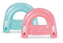 Плот- кресло надув. 152*99см (58859, "Intex") голубой/розовый в ассорт., с ручками