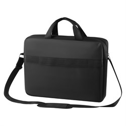 Сумка для ноутбука 15,6"-16" Först "Strict Classic" (KNT_LB67456) черная, 2 отделения, 1 карман, полиэстер, с ремнем