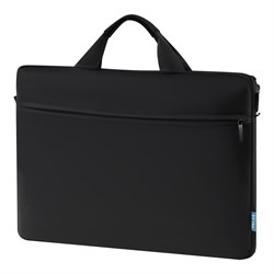 Сумка для ноутбука 17,3" Först "Basic Black" (KNT_LB67455) черная, 1 отделение, 1 карман, полиэстер, с ремнем