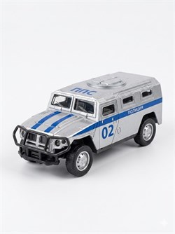 Металл. модель 10,8см "Hummer H2 полиция ППС (1:39)" (K1503A-231) по 12шт. в шоубоксе