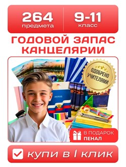 Набор "9 - 11 класс" 264 предмета, в гофрокоробе