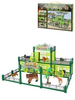 Игровой набор "Зоопарк": 7 животных, 134 дет. (Y24338010) в коробке