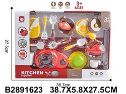 Игр. набор "Посуда с плитой" 18 предм. (68006) в коробке