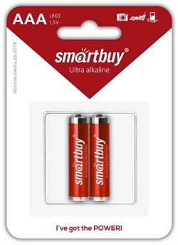Батарейка LR3 "Smartbuy", алкалиновая, на блистере BL2