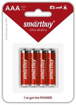 Батарейка LR3 "Smartbuy", алкалиновая, на блистере BL4