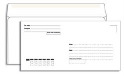 Конверт 110*220 Е65, с подсказом "Куда-Кому", клеевой край (4607122770420)