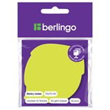 ! РАСПРОДАЖА Блок самоклеящийся фигурный Berlingo "Лист" 70*70мм, 50л., неон зеленый (LSz_76044)