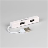 Разветвитель USB 2.0 "Smartbuy", 4 порта (SBHA-408-W) белый
