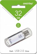 Флеш-накопитель  32Гб "Smartbuy V-Cut" Silver