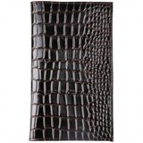 Визитница OfficeSpace на 96 визиток "Croc" (182913) кожа, коричневая, 110*190мм