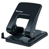 Дырокол Berlingo на 40 листов, металлический, черный (DDm_40071) с линейкой