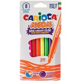 Фломастеры "Carioca Neon" неоновые  8цв., в карт.уп. (42785, Италия) суперсмываемые