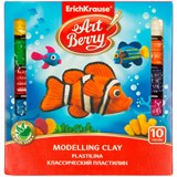 Пластилин ErichKrause "ArtBerry" 10цв. 180гр. стек (41762) с алоэ вера