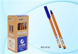 Ручка шар. "Wood Style" (RD-616/616А) на масляной основе, синяя, 0.7мм, шестигранный корпус