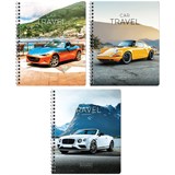 Тетрадь 48л. на спирали ArtSpace "Авто. Car travel" клетка (Т48спкГЛ_11953) глянцевый УФ-лак