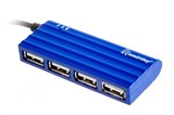 Разветвитель USB 2.0 "SmartBuy", 4 порта (SBHA-6810-В) голубой