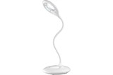 ! РАСПРОДАЖА Светильник настольный "SmartBuy" 5W (SBL-CR-5-W-White) белый, светодиодный, сенсорное управление, 3 степени яркости