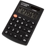 Калькулятор карманный CITIZEN SLD-200NR, черный, 8-разрядный, 62*98*10мм