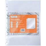 Папки перфорированные (файлы), комплект 100шт., А4,  35мкм, OfficeSpace (269262) гладкие, глянцевые