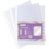 Папки перфорированные (файлы), комплект 100шт., А4,  40мкм, OfficeSpace (ПВ_40ГЛ/253789) гладкие, глянцевые