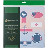 Бумага для скрапбукинга и аппликаций "Морской узор" 12л., 30*30см (БС-22875, "Greenwich Line")