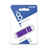 Флеш-накопитель   8Гб "Smartbuy Quartz" Violet (SB8GBQZ-V)