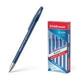Ручка гелевая ErichKrause "R-301 Magic" стираемая, 0.5мм синяя (45211) тонированный корпус с блестками