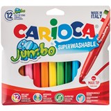 Фломастеры "Carioca Jumbo" 12цв., толстые (40565, Италия)