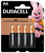 Батарейка LR6 "Duracell Basic", алкалиновая, на блистере BL4