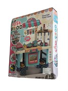 УЦЕНКА. Игр. набор "Кафе на колесах" 90,5*33*79,5см (008-958) касса, деньги, плита, духовка и 33 предм., в МЯТОЙ коробке