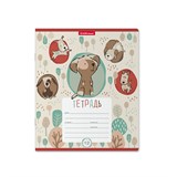 ! РАСПРОДАЖА Тетрадь 12л. ErichKrause клетка "Little Dogs" (48810) обложка - мелованный картон