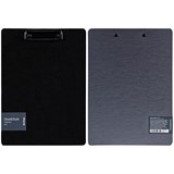 Доска-планшет с зажимом Berlingo "Steel&Style", пластик (полифом) (PPf_93112) серебристый металлик/черная