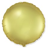 ! РАСПРОДАЖА Шар фольгированный - круг "Пастель. Gold" 18", 45см (6070151) золотой, в инд. пакете