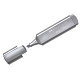 ! РАСПРОДАЖА Текстмаркер Faber-Castell "TL 46" 1-5мм мерцающий серебряный (154661)