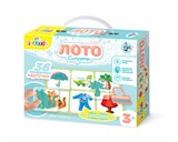 Лото "PLASTIC. Силуэты" в коробке (04007) 6 игровых полей +  36 прозр. карточек "Десятое королевство"