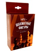 Шахматные фигуры деревянные обиходные, лакированные (02-15К) в коробке, король - 72мм, пешка - 45мм
