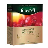 Чай GREENFIELD "Summer Bouquet", травяной, 100 пакетиков по 2г. (0878)
