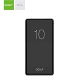 Аккумулятор внешний "GOLF Power Bank" 10000 mAh, 2.1А, USB/Micro USB  (G80_Black) черный