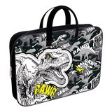 ! РАСПРОДАЖА Папка на молнии с ручками А4 ErichKrause "Dinosaur Park" 360*290*70мм (52657) полиэстер