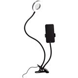 ! РАСПРОДАЖА Светильник настольный кольцевой Artstyle TL-604B, 12Вт, LED, диммирование 10 уровней, гибкая стойка на прищепке, USB