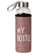 Бутылка "My bottle" 400мл., в розовом чехле (УД-6409)