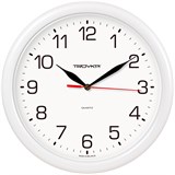 Часы настенные Troyka (21210213) круглые, диаметр 24см, белая рамка