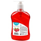 Мыло жидкое 500мл Vega "Малина", с дозатором (314220)