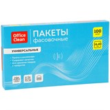 Пакеты фасовочные OfficeClean ПВД 16мкм, 25см*40см, 100шт. (319216) в диспенсере