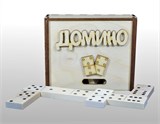 Домино деревянное классическое в коробке (02641) "Десятое королевство"
