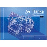 Папка для черчения А4, 10л. 160г/м, с горизонтальной рамкой, "ArtSpace" (Пч10А4г_9019)