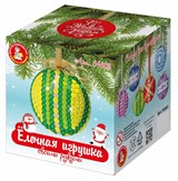 Набор для творчества "Елочная игрушка своими руками. Медальон желто-зеленый" (04083, "Десятое королевство")