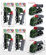 Инерц. "Fenming" 12*7см "Ракетная установка на грузовике" (399-666) 4 вида в ассорт. с подвижными эл-тами, в пакете