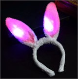 Ободок "Ушки меховые" (CAP-6) со светом